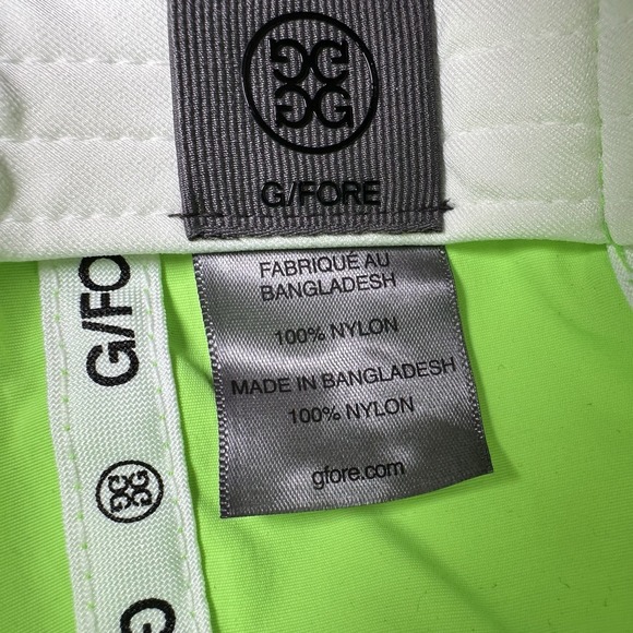 G/Fore Performance Golf Hat Neon Green Hi Vis Adjustable Snapback Skull & Tees - Picture 7 of 7